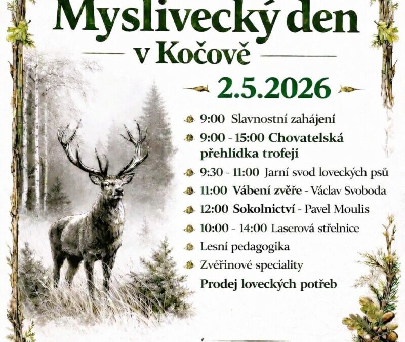 Myslivecký den Kočov 2. května 2026